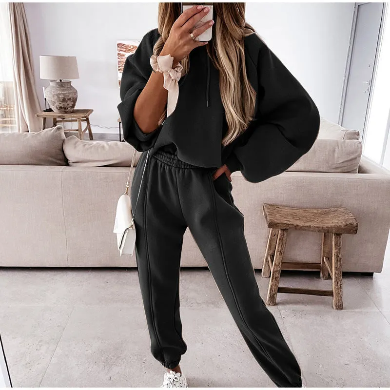 Conjunto Moletom Camisola Capuz e Calça