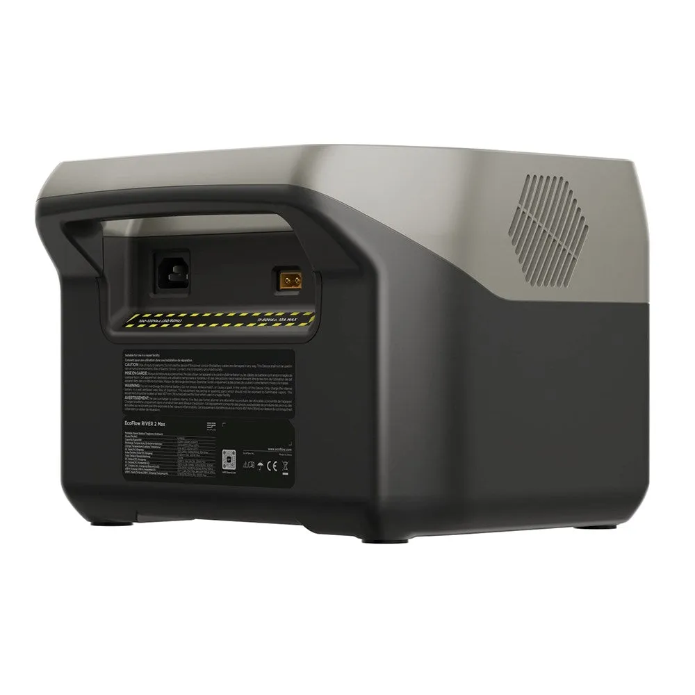 Ecoflow River 2 Max 500W Power Station 512 Wh - Grå