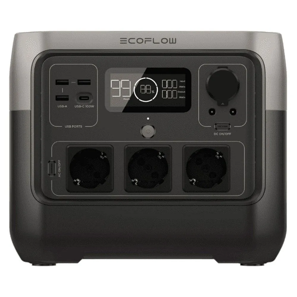 Ecoflow River 2 Pro 800W Power Station 768 Wh - Grå