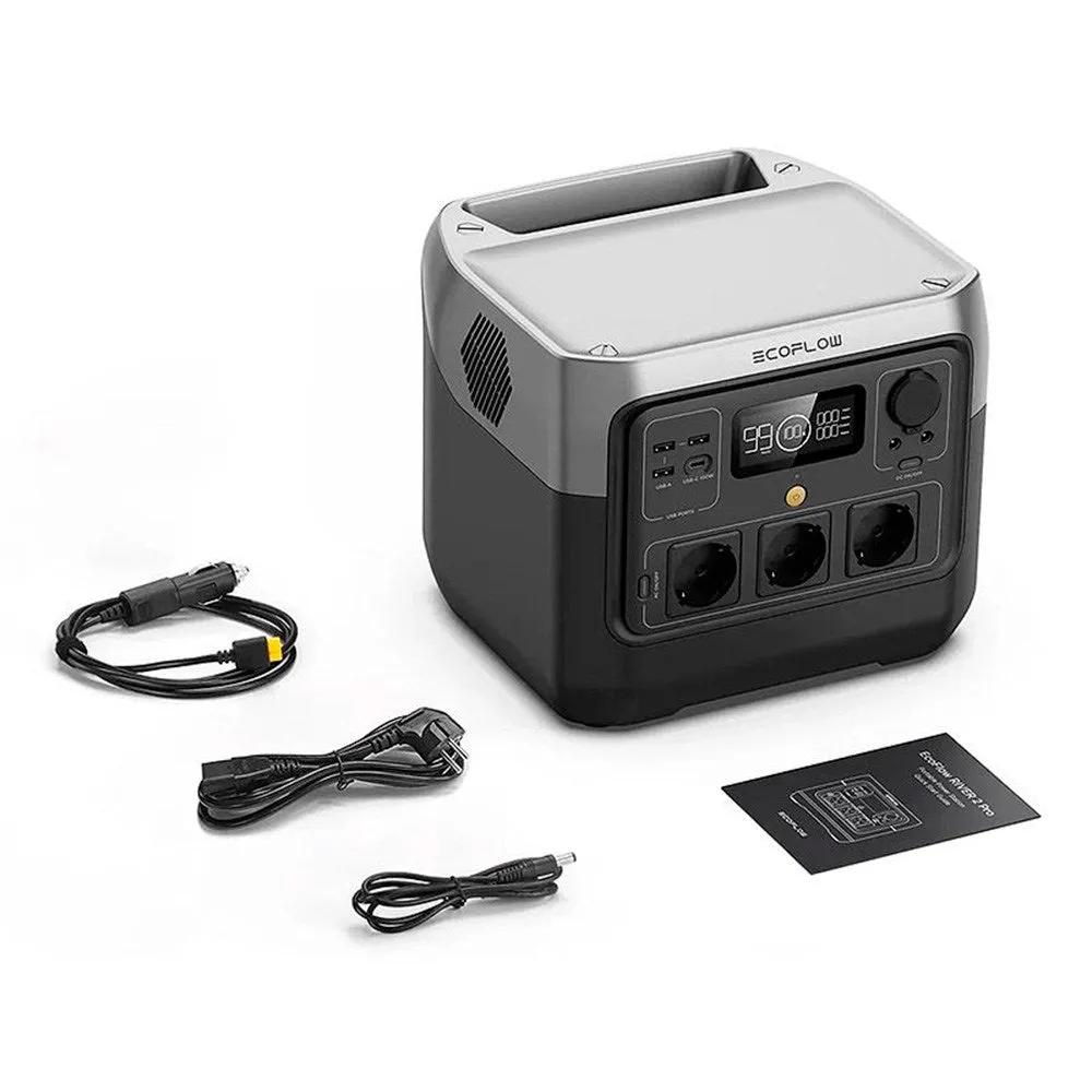 Ecoflow River 2 Pro 800W Power Station 768 Wh - Grå