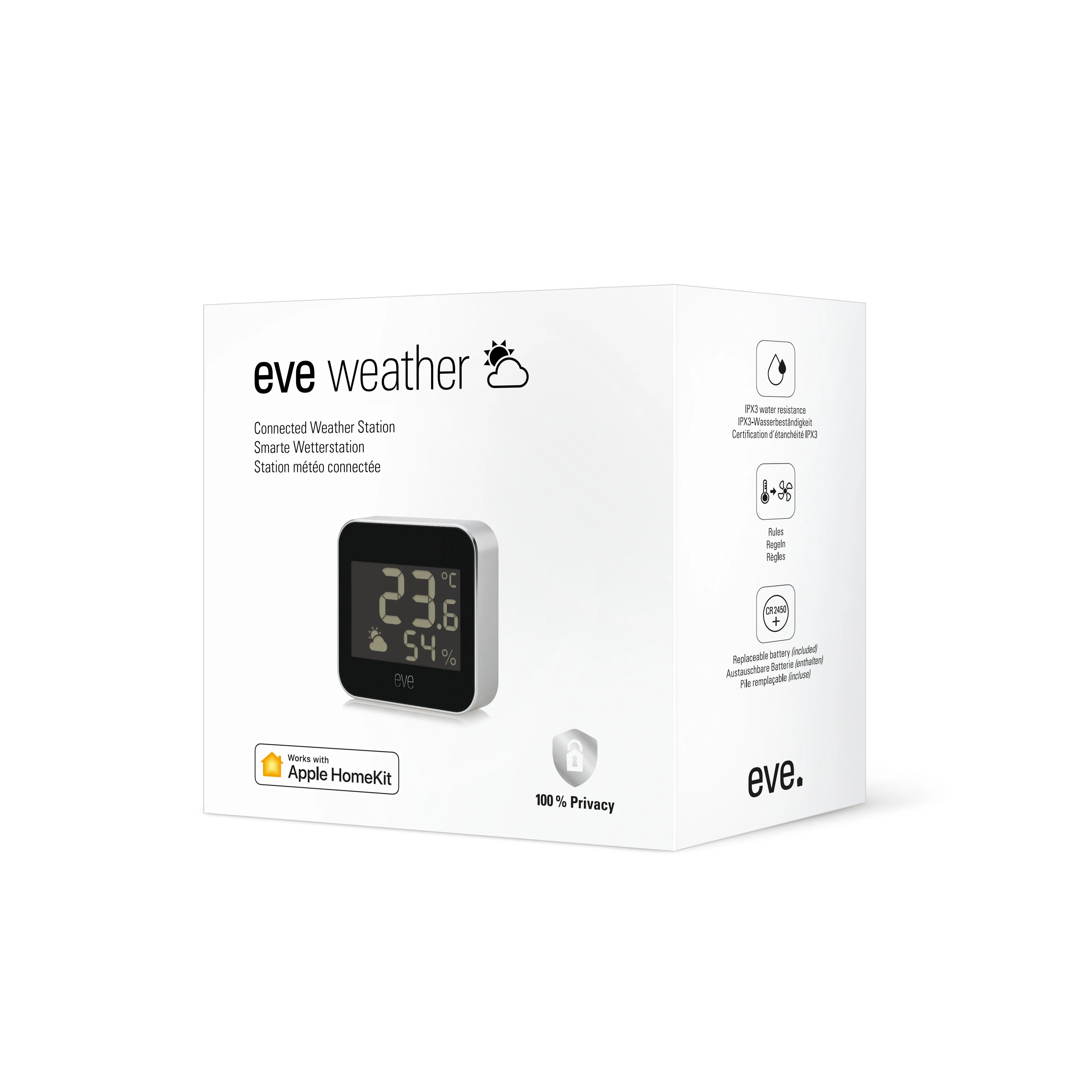 Eve Connected Weather Station with Apple HomeKit technology
