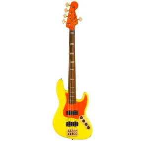 Fender 014-9400-386 MonoNeon J-Bass V, Roasted Maple Fingerboard, Neon Yellow