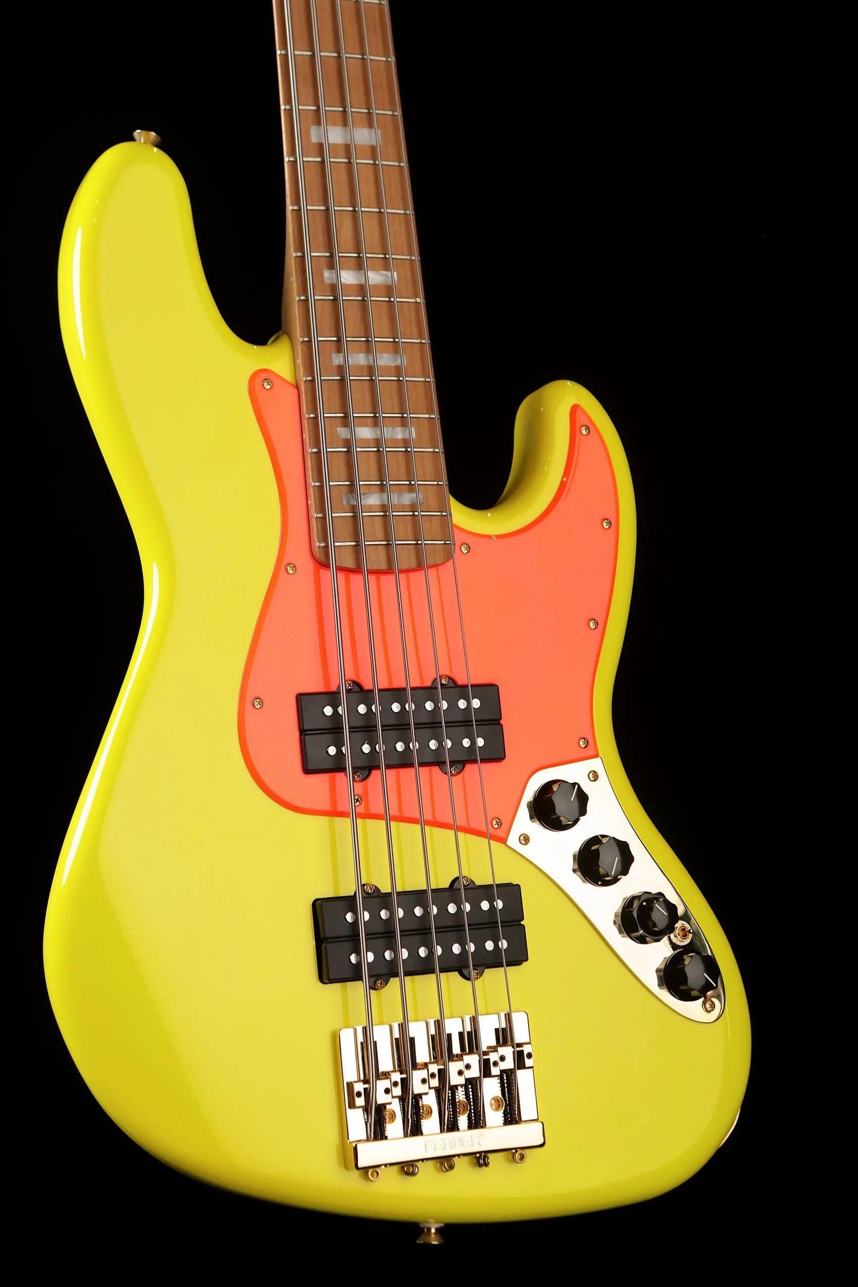 Fender Mononeon Jazz V Bass Neon Yellow