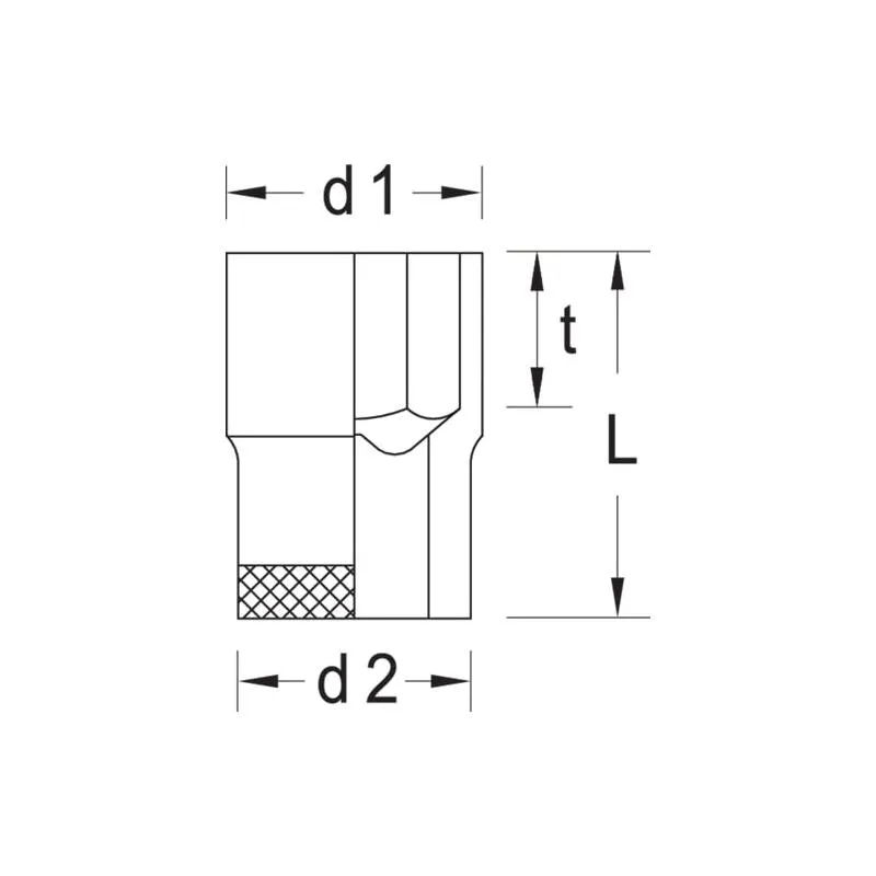 Gedore 6136220 Socket 1/2" Drive 3/8"