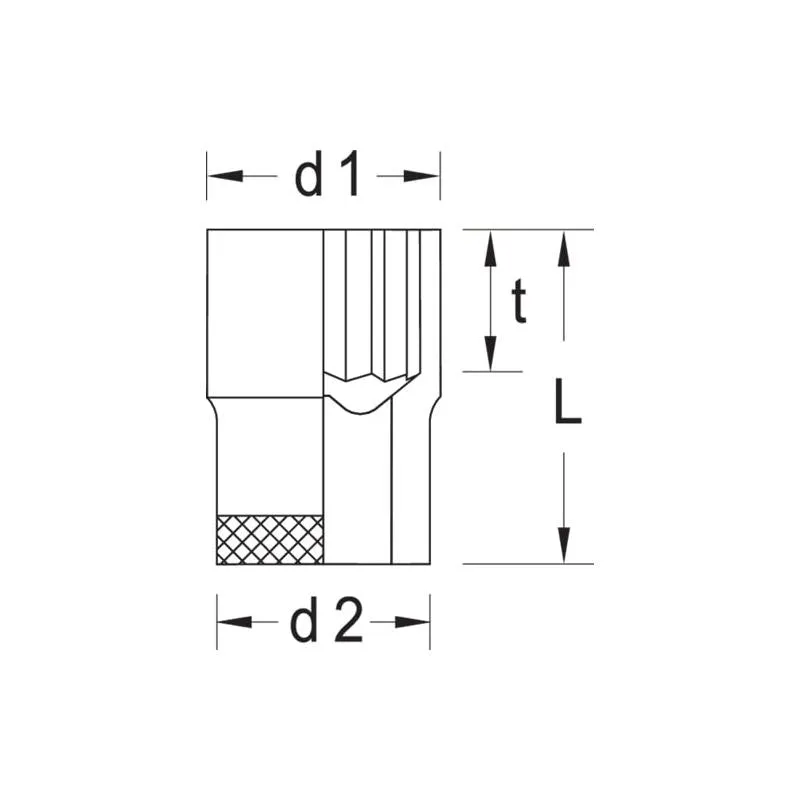 Gedore 6137460 Socket 1/2 Inch 13/16 Inch