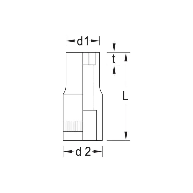 Gedore 6165670 Socket 1/4" 5 mm