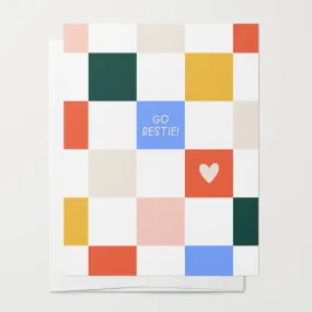 Go Bestie Encouragement Card
