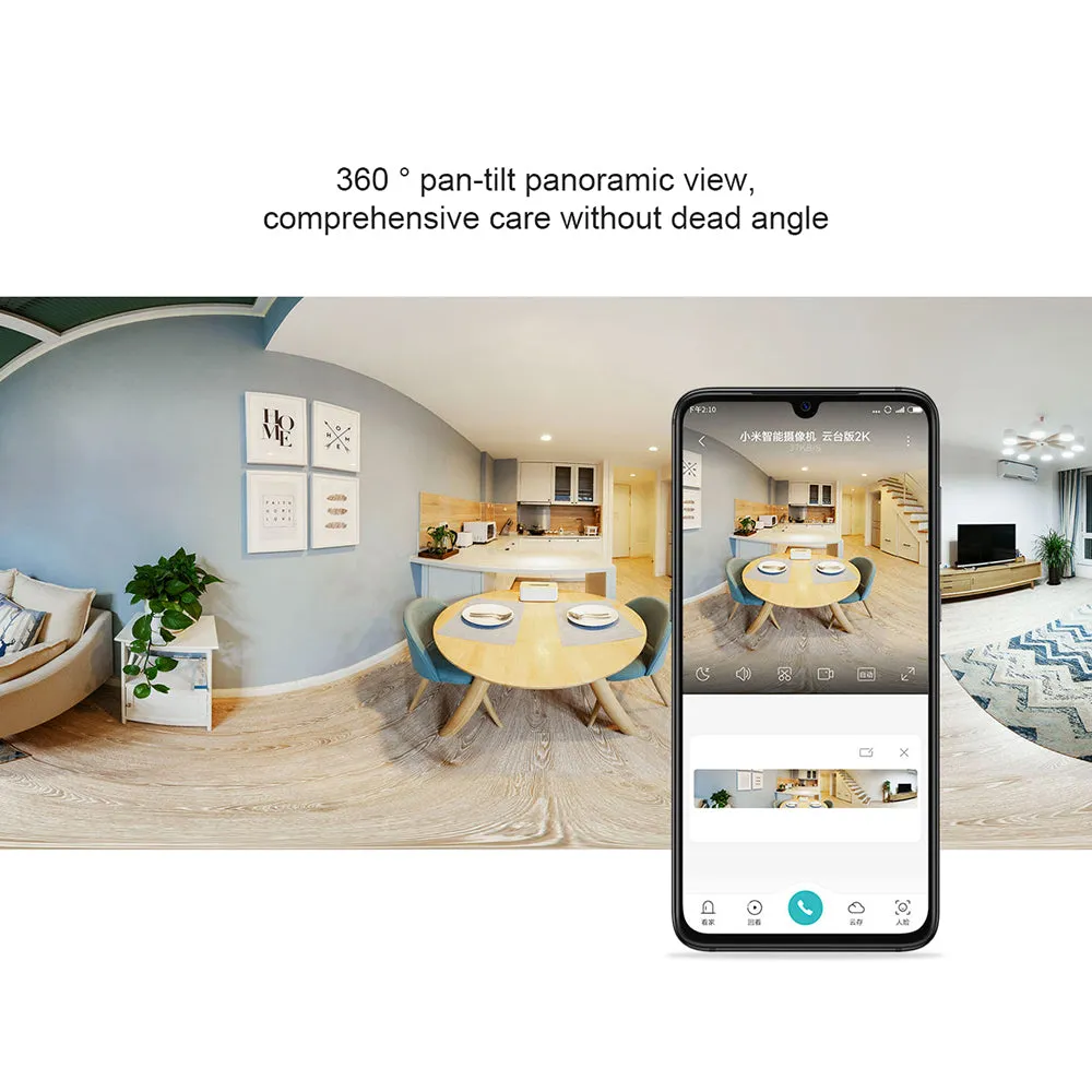 Home Security Camera 360 Degrees 2K