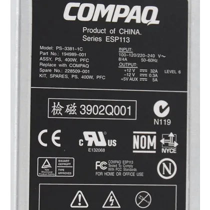 HP Compaq Power Supply Proliant DL380 G2 G3 194989-001