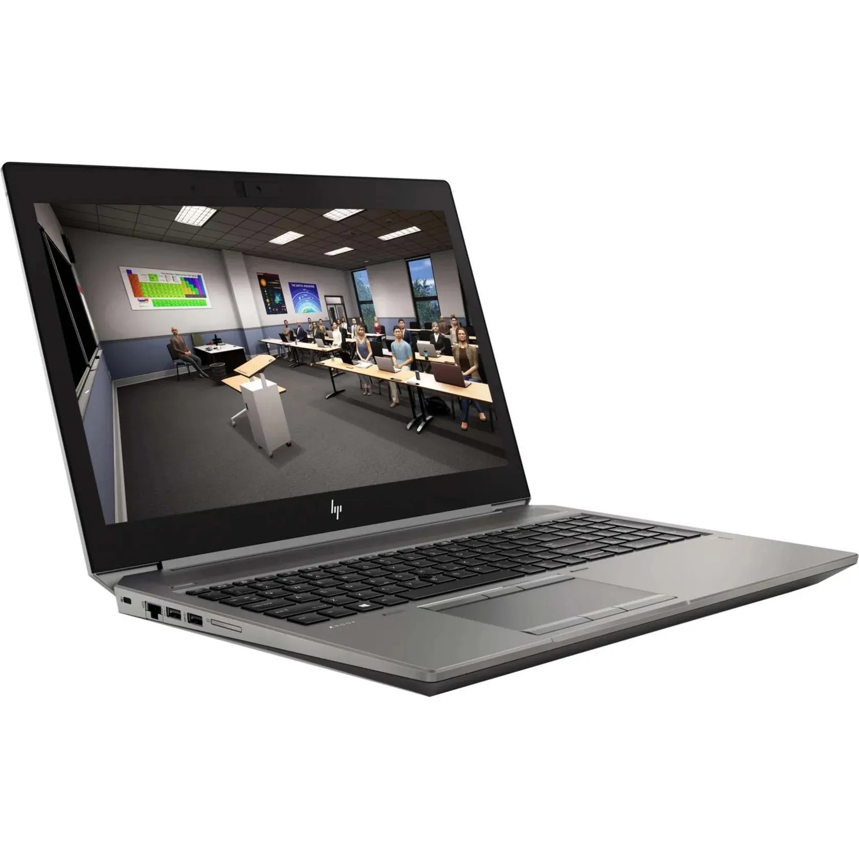 HP ZBook 15 G6 Studio Mobile Workstation - 15.6" IPS FHD (1080p) , Intel Core i7-9750U, Hexa-Core (6 Core), 32GB RAM, 512GB NVMe SSD, Nvidia Quadro T1000 4GB, HDMI, USB-C,  Windows 11 Pro - Turbo Silver - Grade A (Certified Refurbished) - 1 Year Warranty