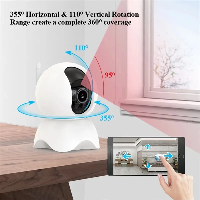 Indoor IP Camera WIFI Mini Baby Monitor Camera Video Surveillance Tuya Smart Camera