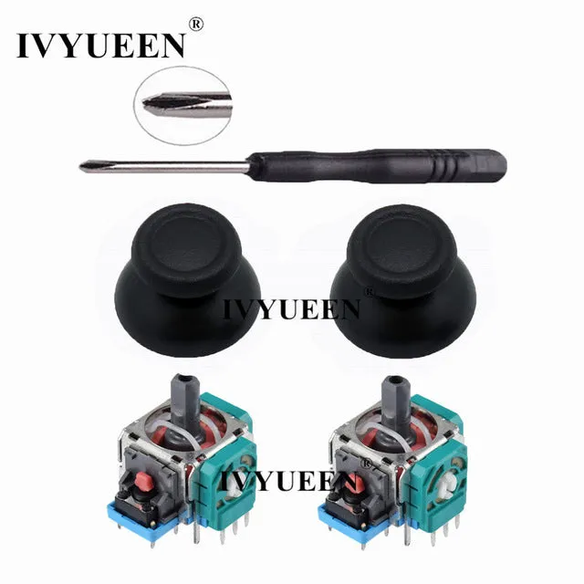 IVYUEEN 3D Analog Joystick Sensor Module Potentiometer & Thumb Stick for Sony PlayStation 4 PS4 Pro Slim Controller Repair Parts