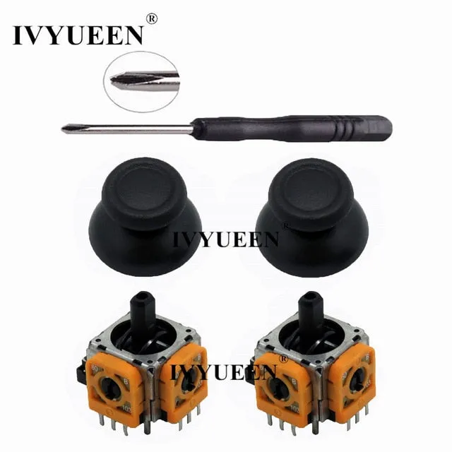 IVYUEEN 3D Analog Joystick Sensor Module Potentiometer & Thumb Stick for Sony PlayStation 4 PS4 Pro Slim Controller Repair Parts