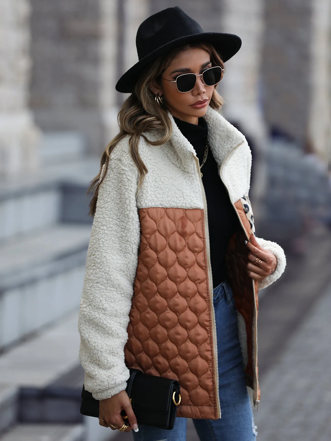 Jaqueta Animal Print Teddy