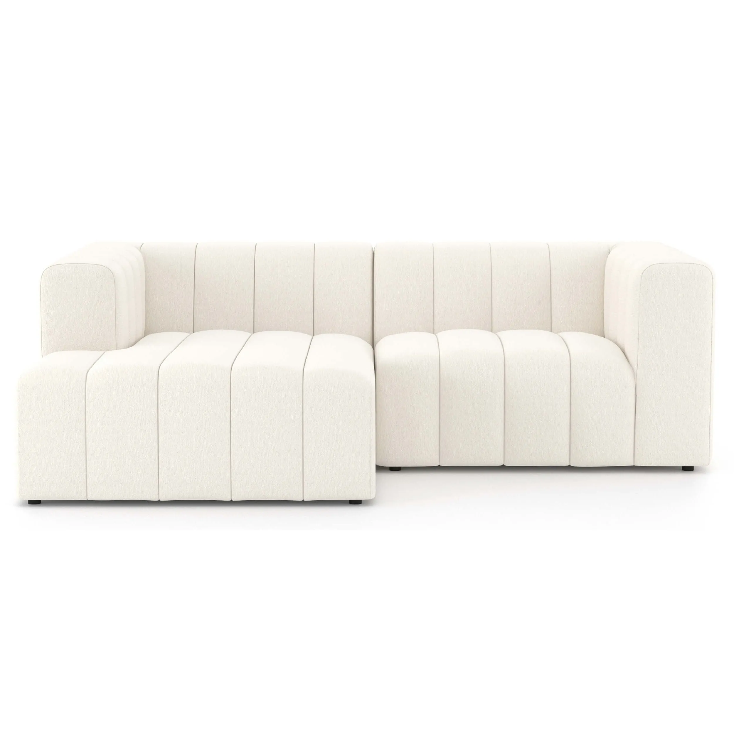 Langham Channeled Sectional, Fayette Cloud