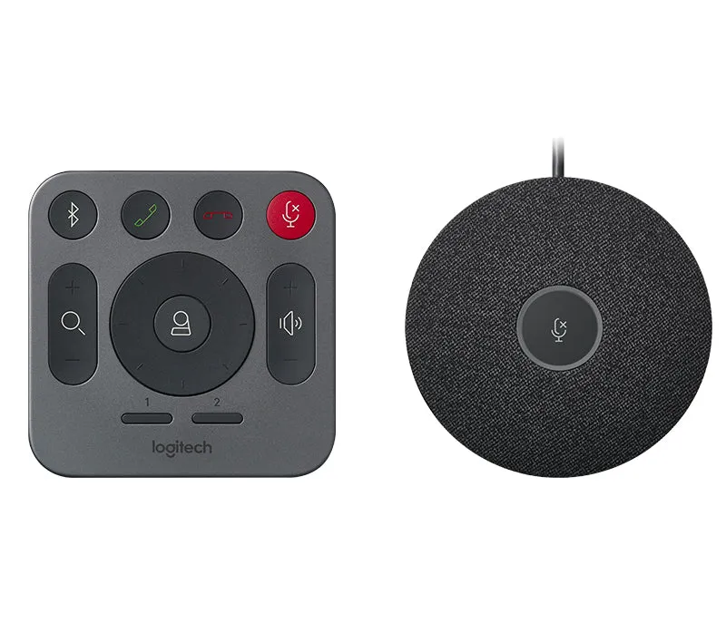 Logitech Rally Plus Video Conferencing System, 4K Ultra HD Cam With Dual-Speakers & Mic Pod Set - 960-001225