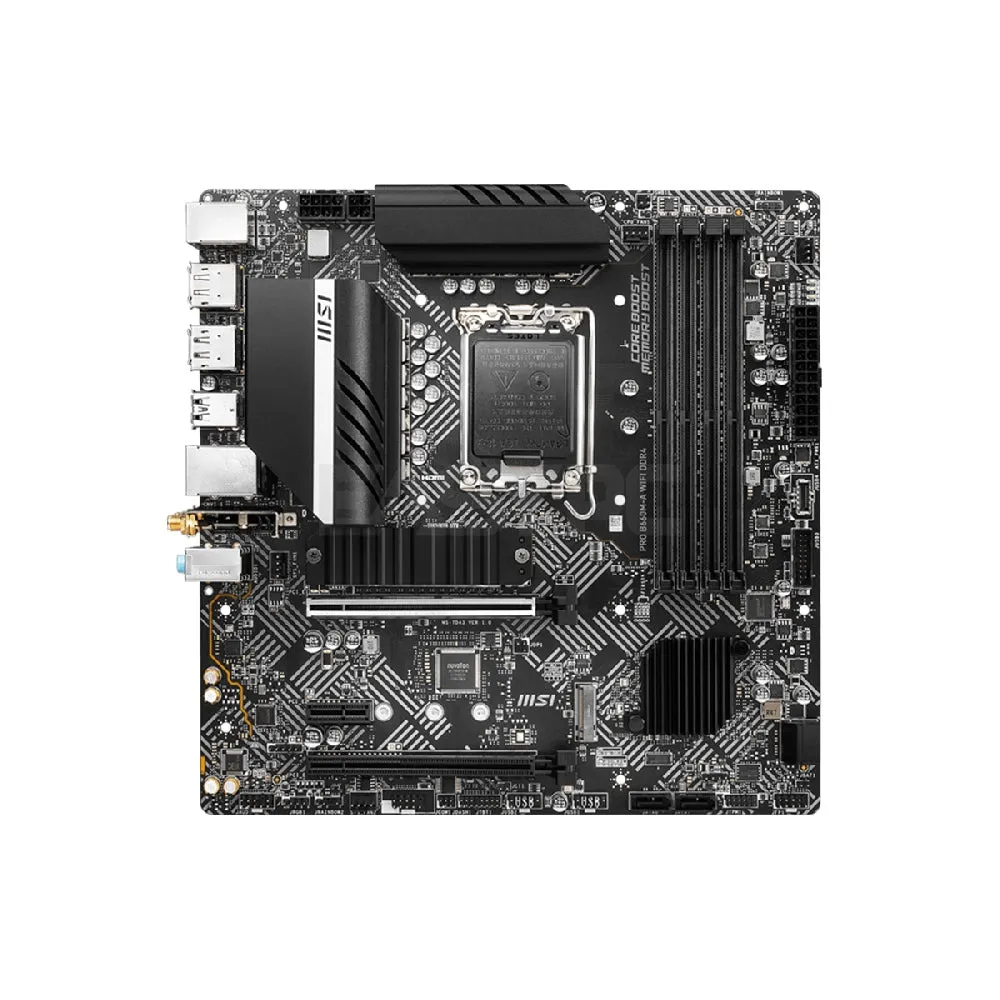 MSI Pro B660M-A WIFI Socket LGA 1700 Supports DDR4 Memory, up to 4800 (OC) MHz | Ddr4 Motherboard