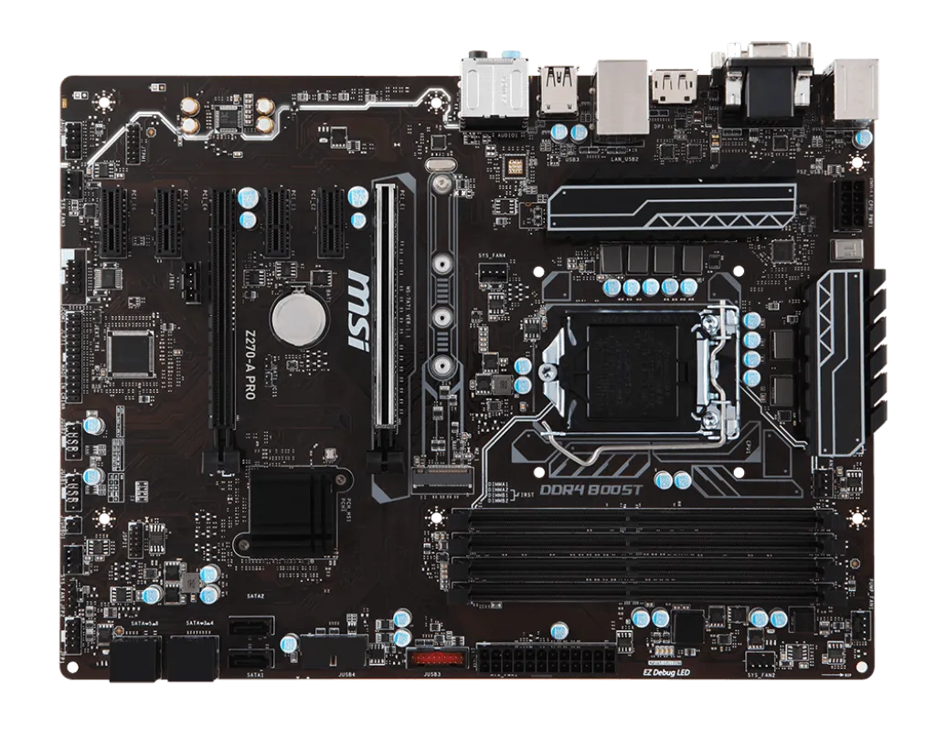 MSI Z270-A Pro Z270 LGA1151 Z270 motherboard ATX usb3.1 hdmi dvi m.2 sata 3.0 ddr4