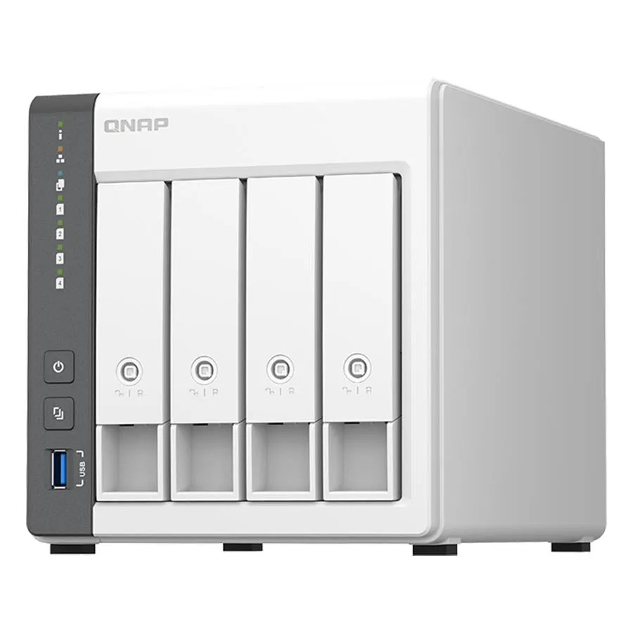 Network storage system QNAP TS-433 Nas, 4 bays, without disks, white