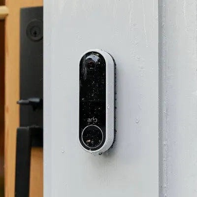 New - Arlo Essential 1080p Wire-Free Video Doorbell - White