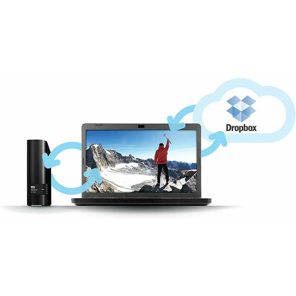 New WD My Book for Mac 2TB USB 3.0 Desktop External Hard Drive, WDBYCC0020HBK