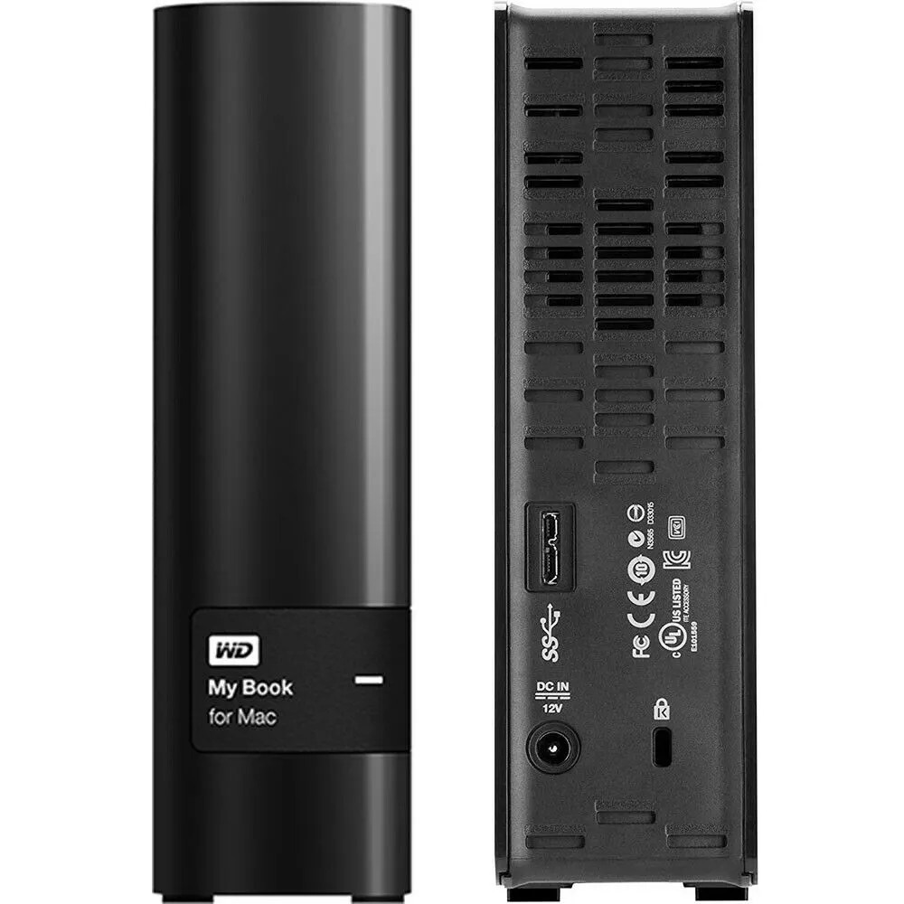 New WD My Book for Mac 2TB USB 3.0 Desktop External Hard Drive, WDBYCC0020HBK