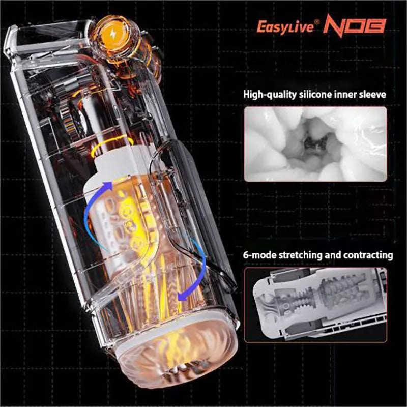 NO8 8-Frequency Rotary Expansion and 5-Frequency Vibration Male Masturbator丨Powered By Easylive