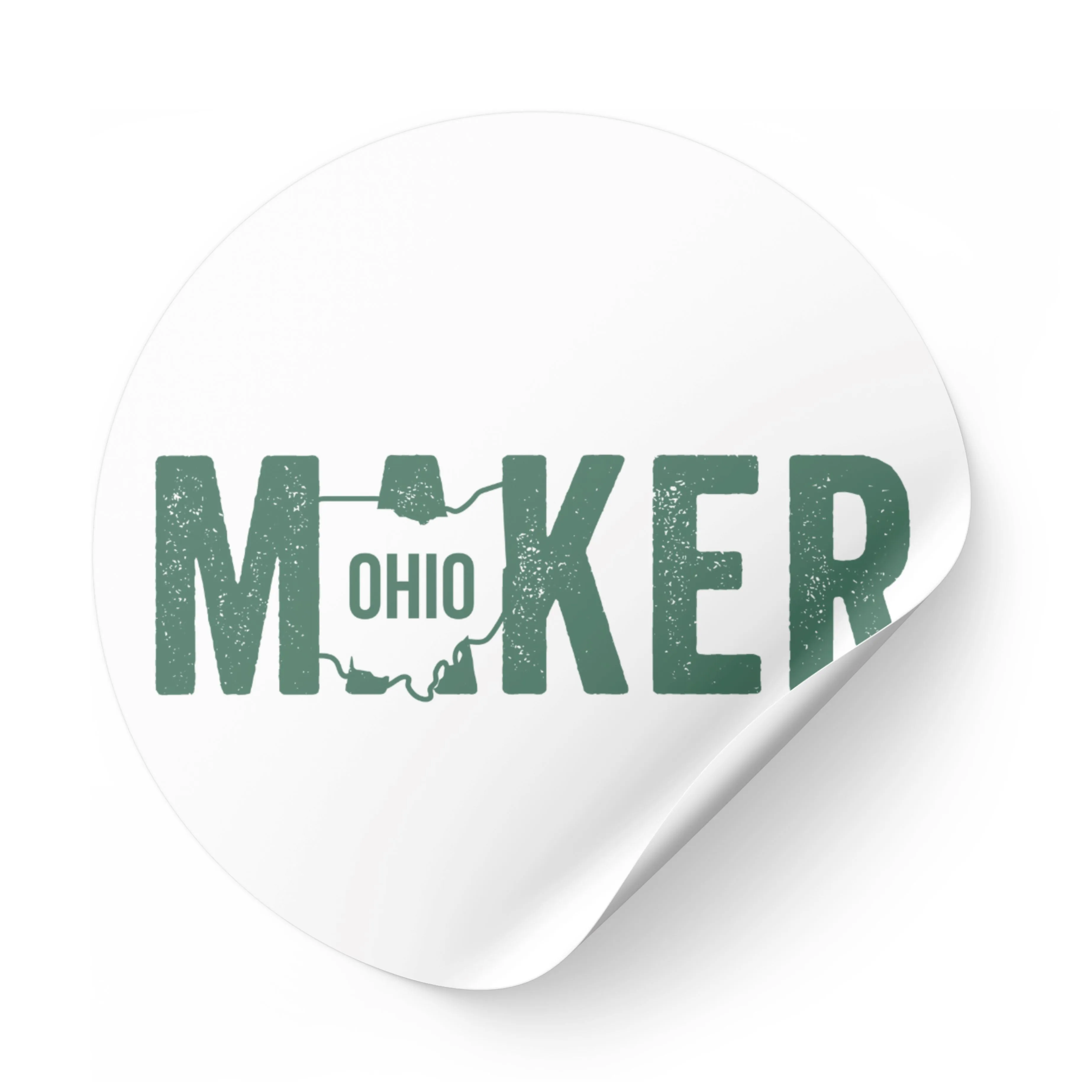 Ohio Maker Round Sticker