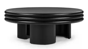 Pascal - Pascal Round Coffee Table, Low, Black
