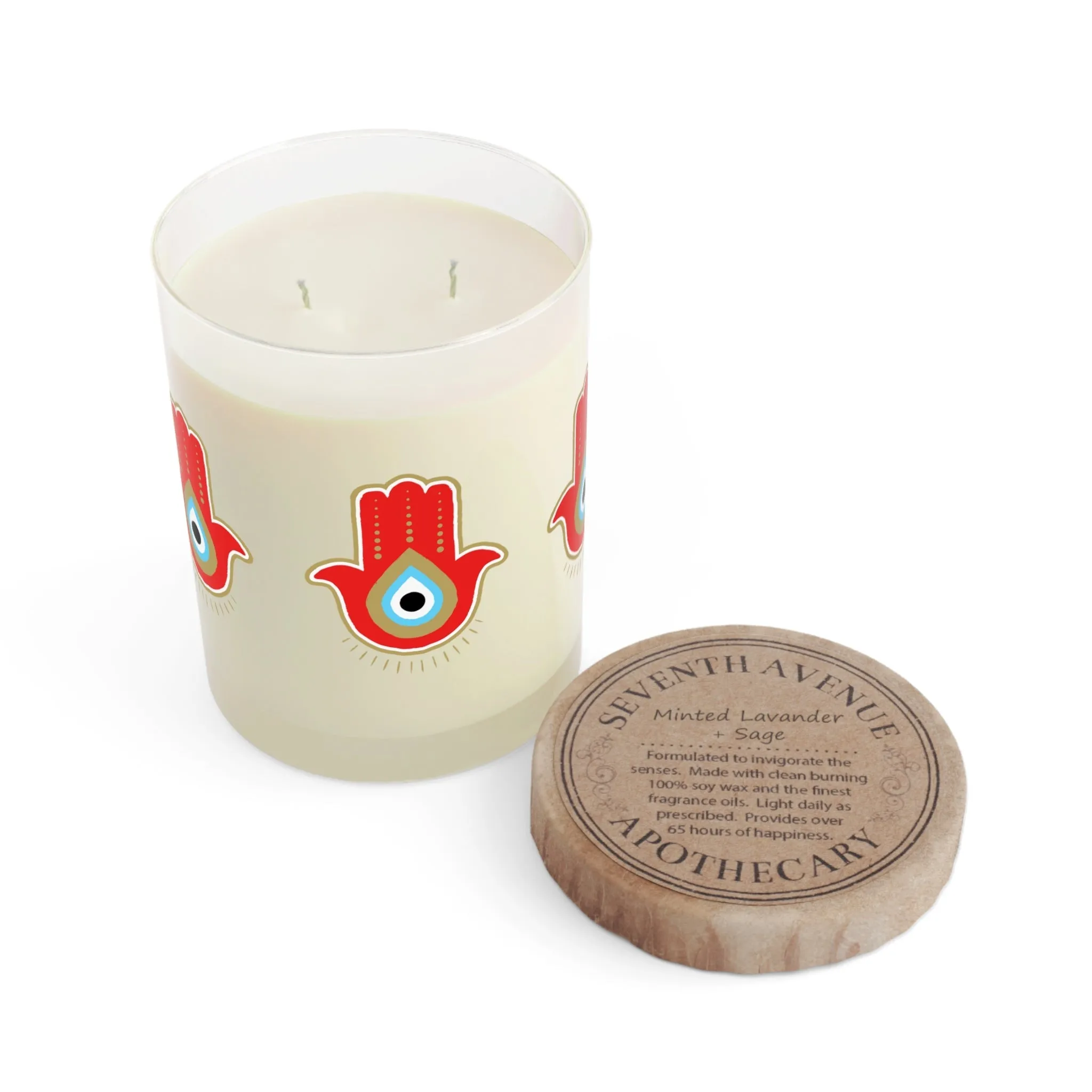 Red Hamsa Candle