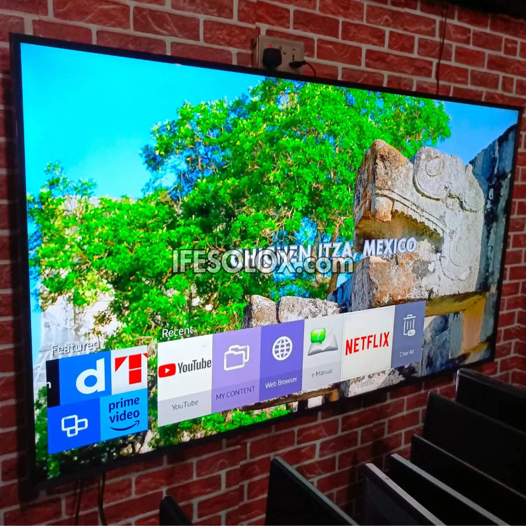 SAMSUNG 75 Inch UE75MU6100 Smart 4K UHD Active HDR LED TV (Bluetooth, WiFi, Screen Mirroring) - Foreign Used