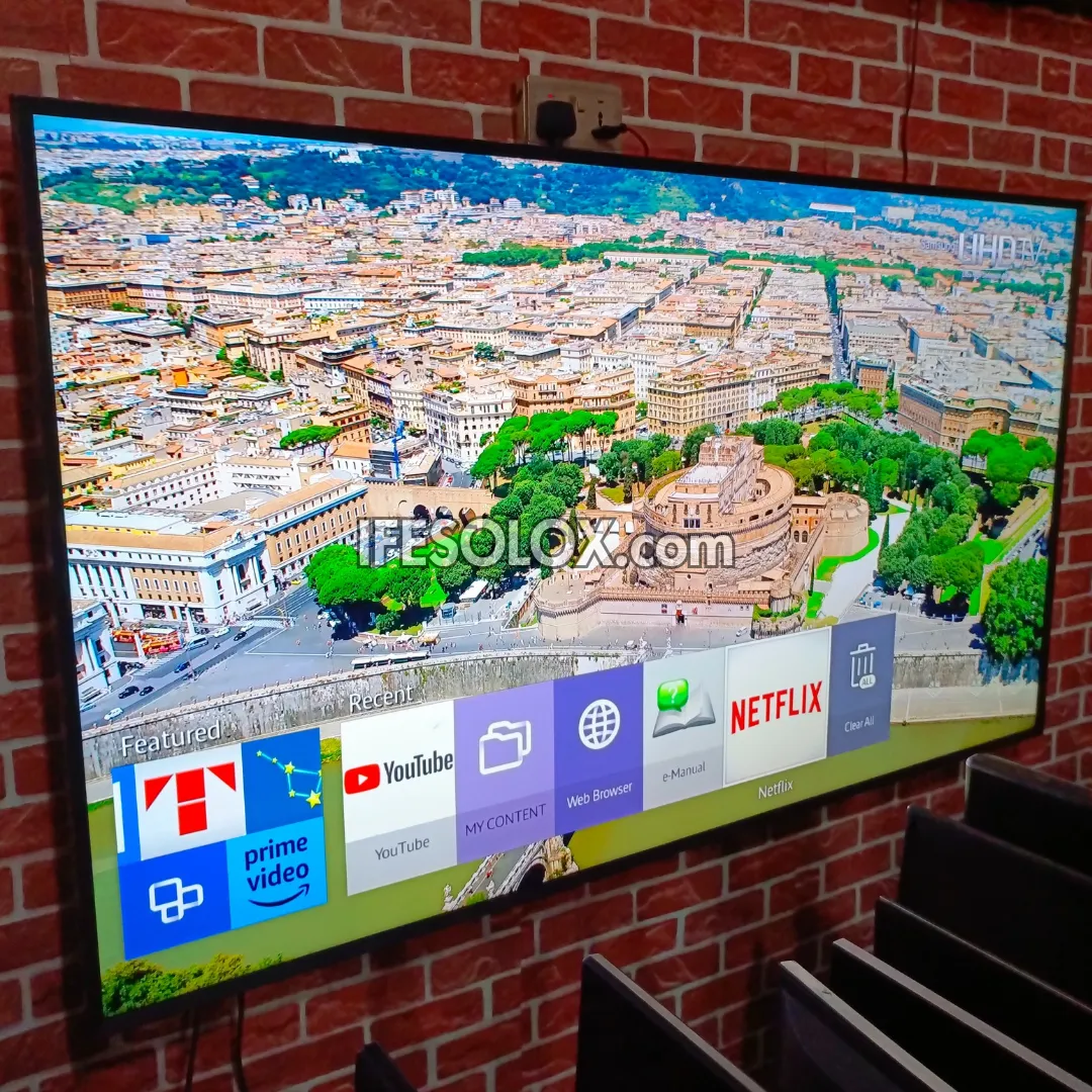 SAMSUNG 75 Inch UE75MU6100 Smart 4K UHD Active HDR LED TV (Bluetooth, WiFi, Screen Mirroring) - Foreign Used