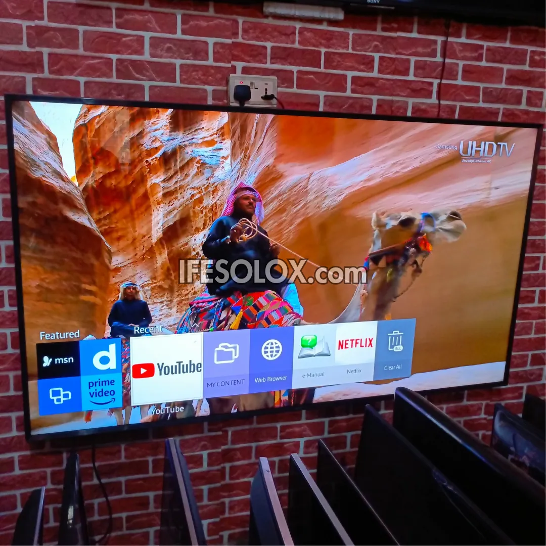 SAMSUNG 75 Inch UE75MU6100 Smart 4K UHD Active HDR LED TV (Bluetooth, WiFi, Screen Mirroring) - Foreign Used