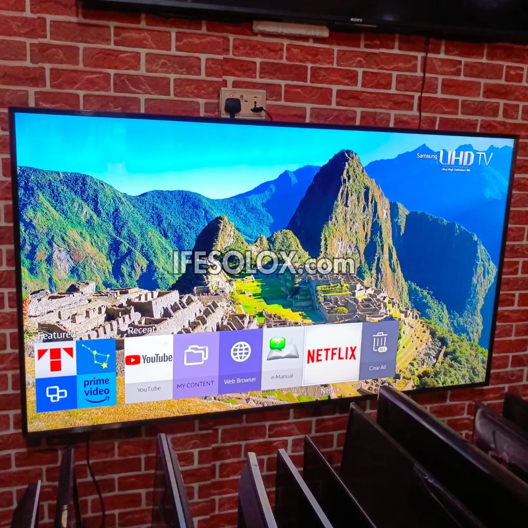 SAMSUNG 75 Inch UE75MU6100 Smart 4K UHD Active HDR LED TV (Bluetooth, WiFi, Screen Mirroring) - Foreign Used