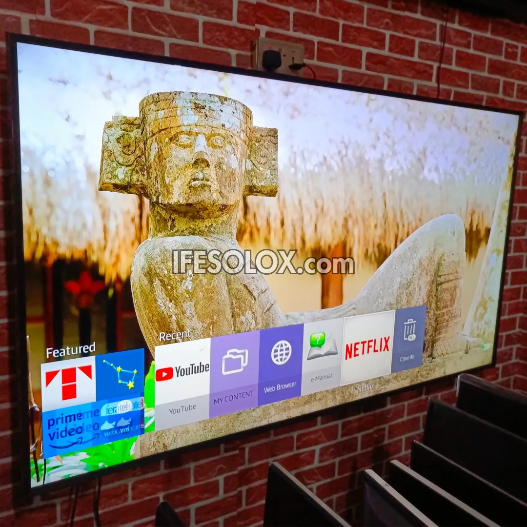 SAMSUNG 75 Inch UE75MU6100 Smart 4K UHD Active HDR LED TV (Bluetooth, WiFi, Screen Mirroring) - Foreign Used