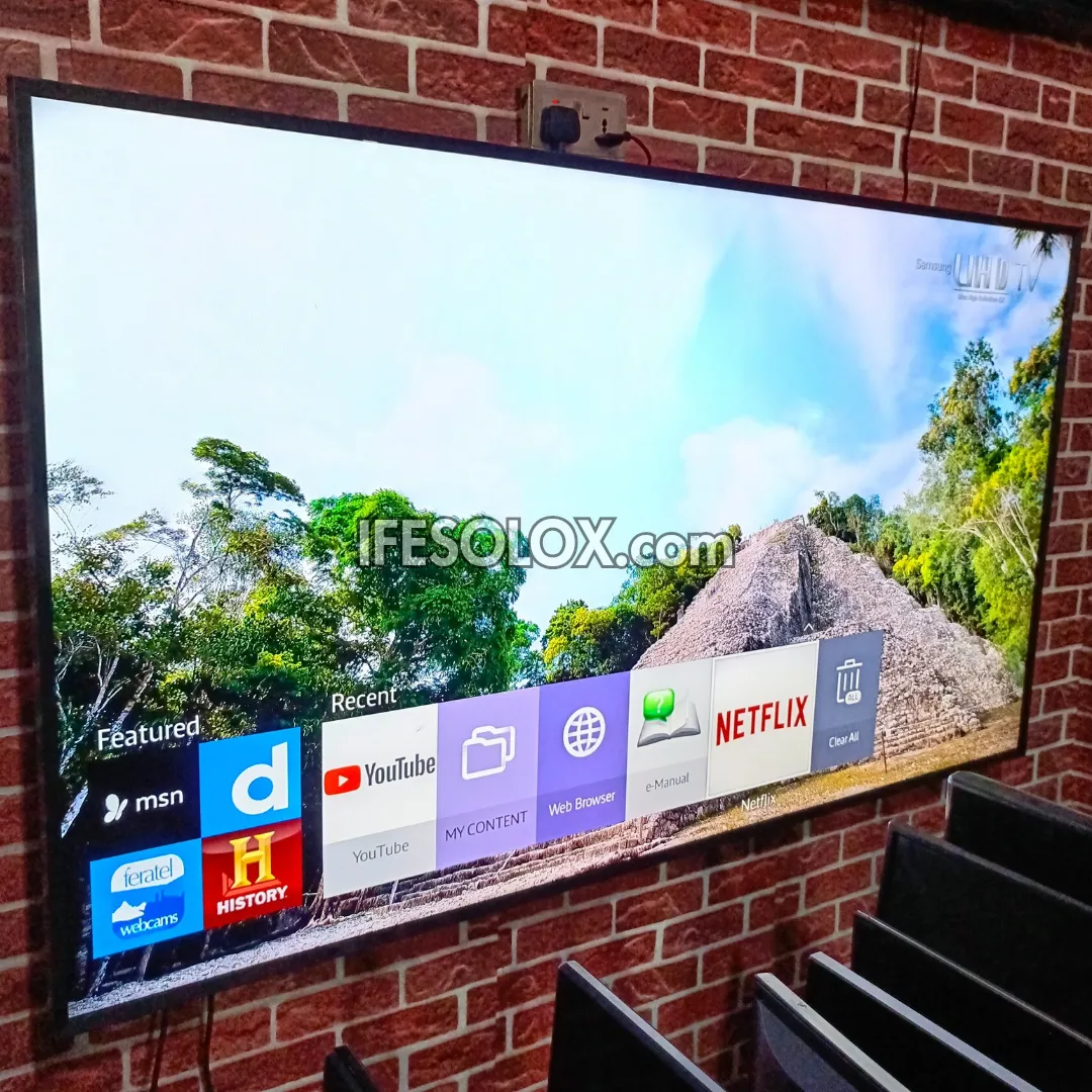 SAMSUNG 75 Inch UE75MU6100 Smart 4K UHD Active HDR LED TV (Bluetooth, WiFi, Screen Mirroring) - Foreign Used