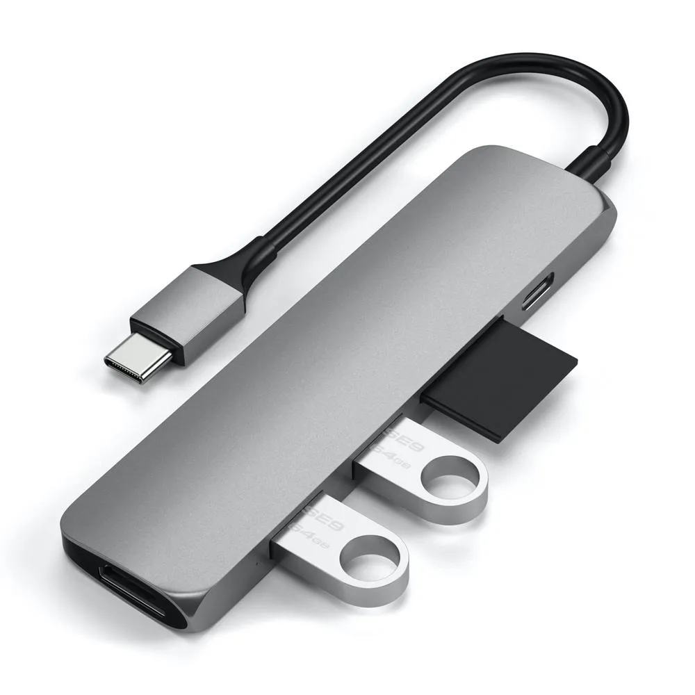 Satechi Slim USB-C MultiPort Adapter Version 2 - Silver