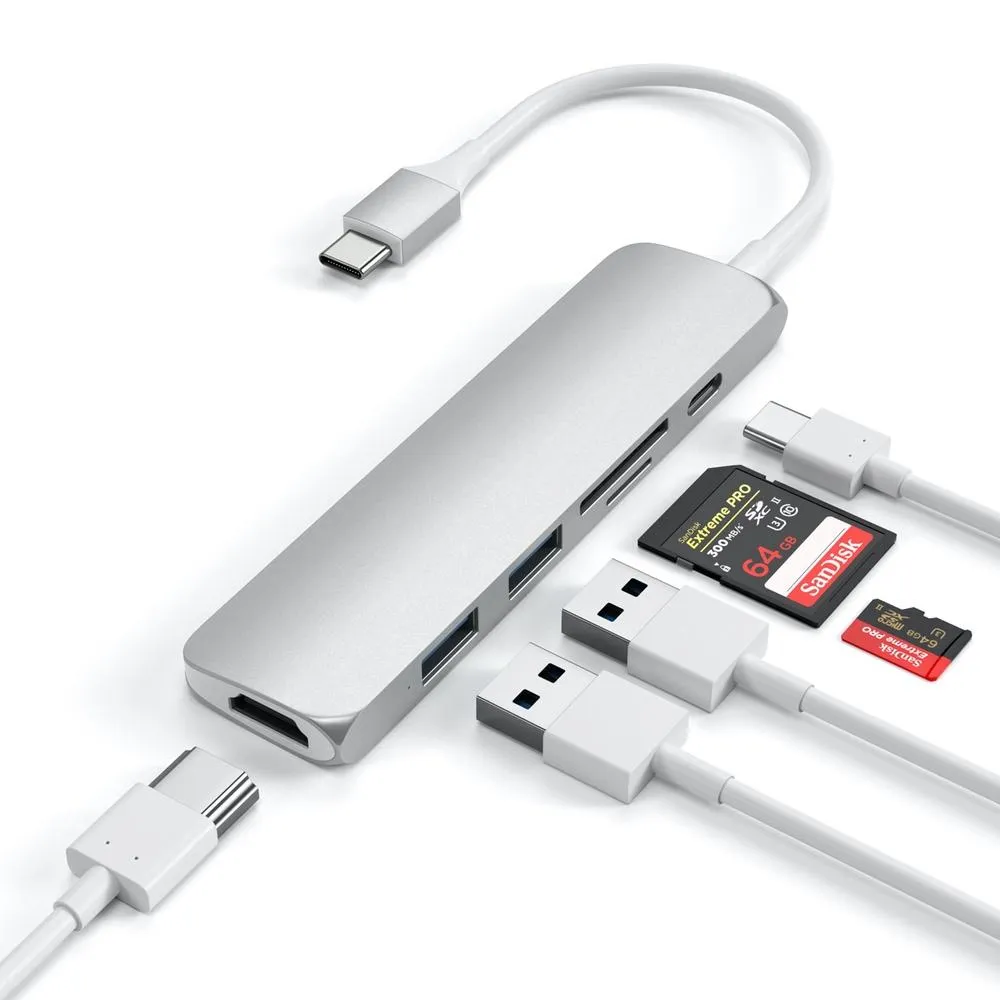 Satechi Slim USB-C MultiPort Adapter Version 2 - Space Grey
