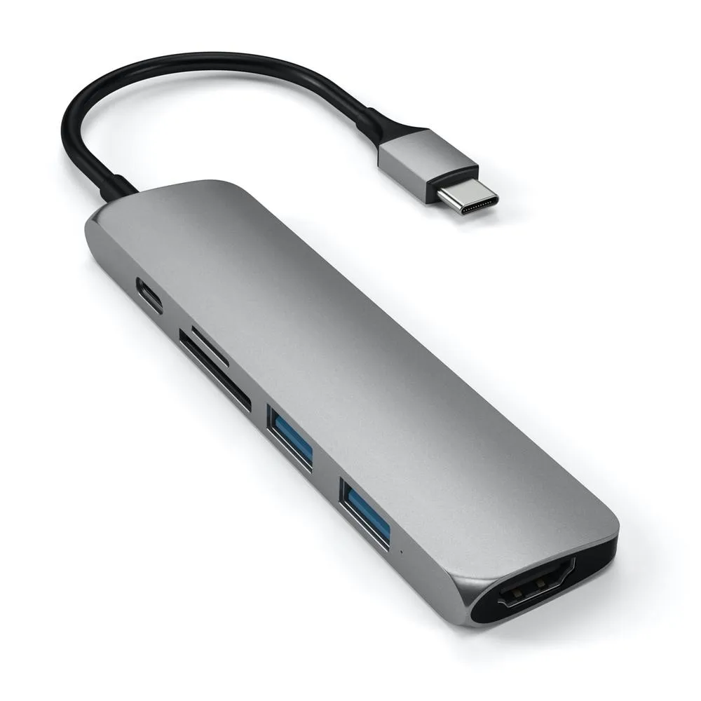 Satechi Slim USB-C MultiPort Adapter Version 2 - Space Grey