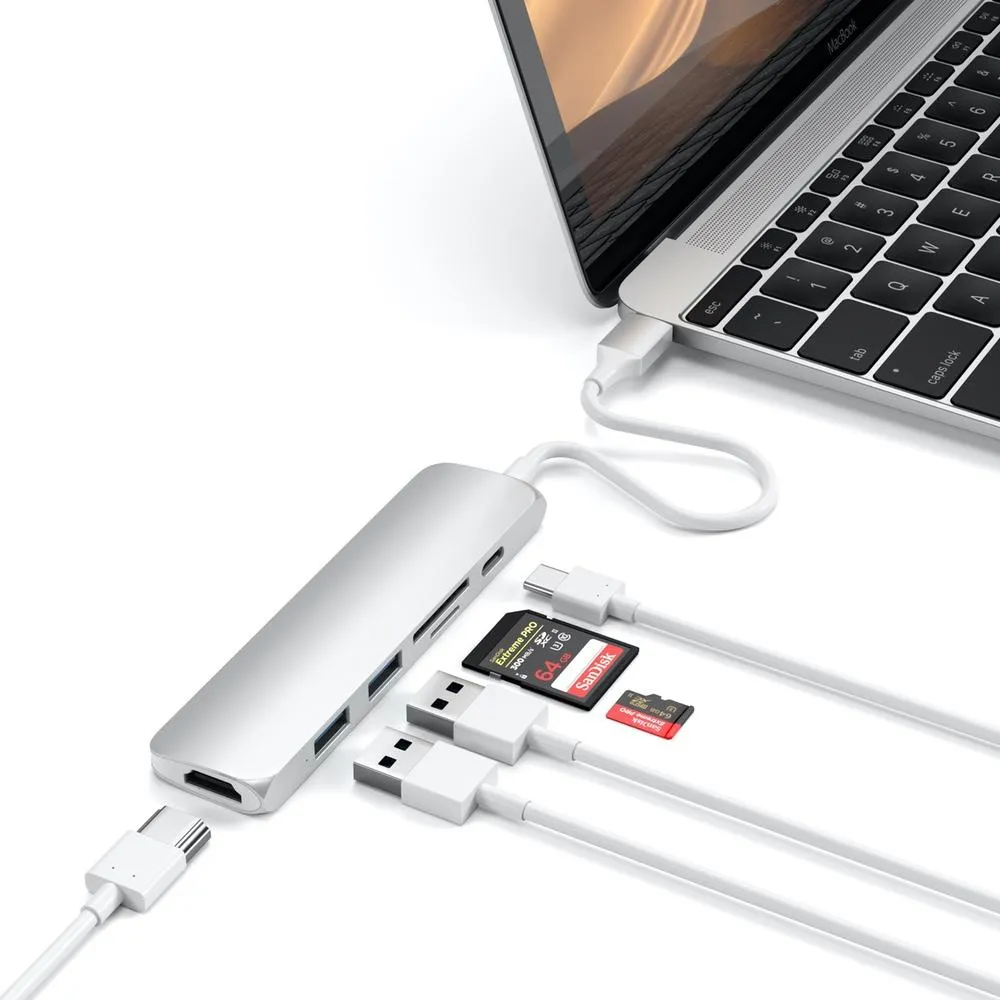 Satechi Slim USB-C MultiPort Adapter Version 2 - Space Grey