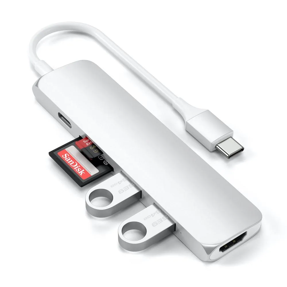 Satechi Slim USB-C MultiPort Adapter Version 2 - Space Grey