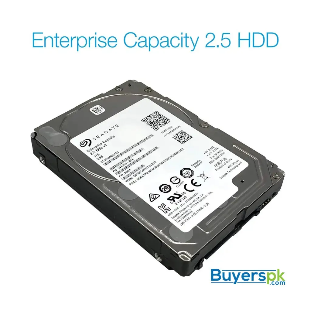 Seagate Enterprise Capacity 2.5 Hdd | St1000nx0453 | 1tb 7200rpm 128mb Cache 2.5-inch | Dual Sas