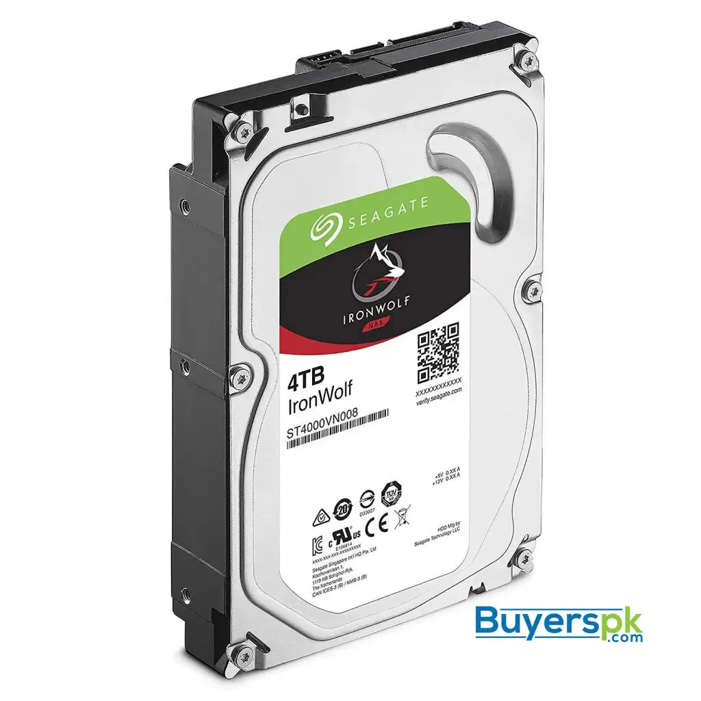 Seagate Ironwolf Nas 5900rpm Internal Sata Hard Drive 4tb 6gb/s 3.5-inch (st4000vn008) 3 Yrs