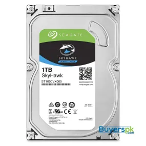 Seagate Skyhawk 1tb Surveillance Hard Drive - Sata 6gb/s 64mb Cache 3.5-inch Internal Drive