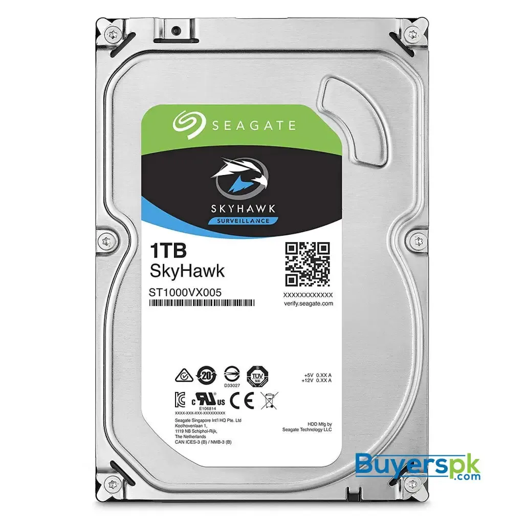 Seagate Skyhawk 1tb Surveillance Hard Drive - Sata 6gb/s 64mb Cache 3.5-inch Internal Drive
