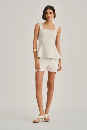 Shorts de Linho Natural Sara
