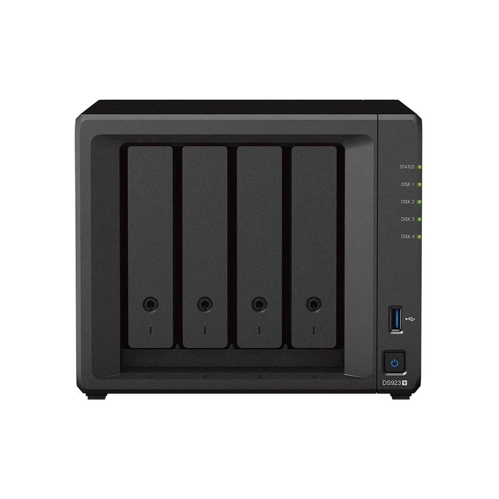 Synology DiskStation DS923  Network Attached Storage Drive (Black)   WD Ultrastar 72TB 18x4 7200 RPM Nas Hdd