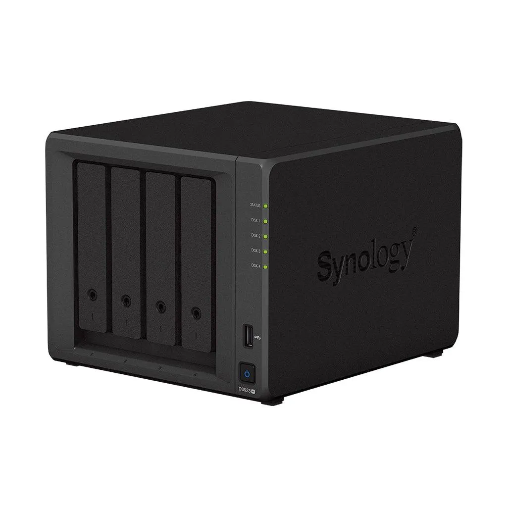 Synology DiskStation DS923  Network Attached Storage Drive (Black)   WD Ultrastar 72TB 18x4 7200 RPM Nas Hdd