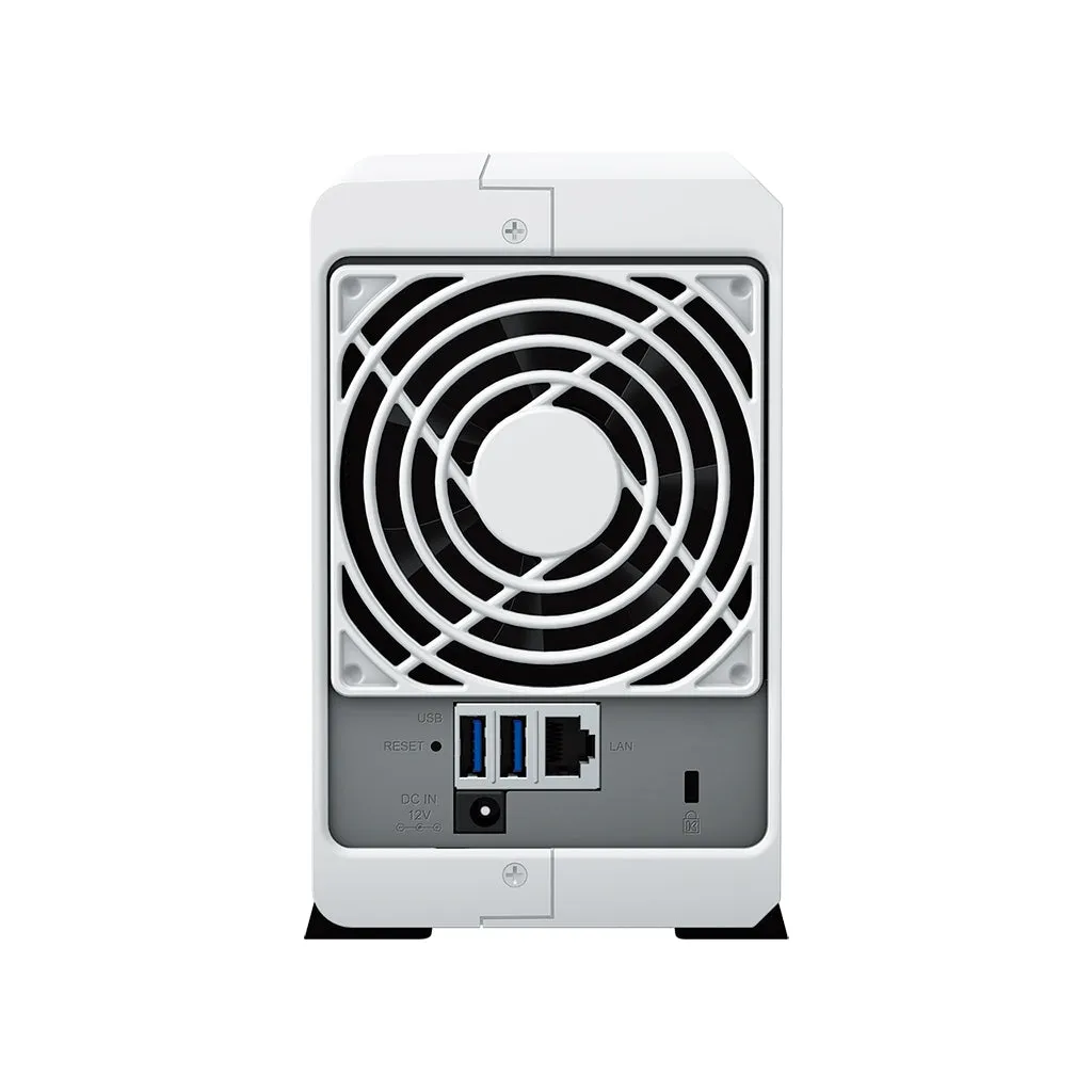 Synology DS223j NAS DiskStation 2-Bays NAS with Quad Core CPU, 1GB Memory