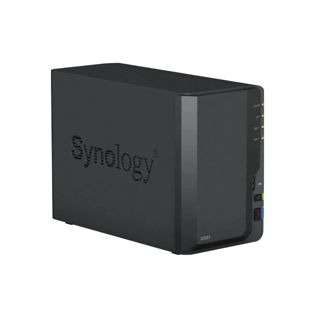 Synology DS723  2 Bays NAS DiskStation with Dual Core CPU | 2GB Memory | 2-Bays NAS Data Back Up Storage | NAS Storage